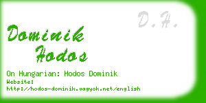 dominik hodos business card